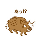 十二支のひとつ「イノシシ」（個別スタンプ：19）