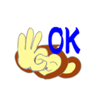 幸せを呼ぶおさるさん（個別スタンプ：38）