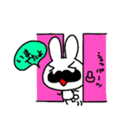 ヒゲうさ 4（個別スタンプ：5）