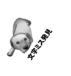 白黒の犬たち（個別スタンプ：40）