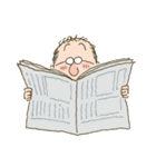 沈黙の父『休日編』（個別スタンプ：3）