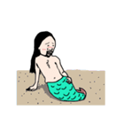 目が覚めたら人魚になってた（個別スタンプ：4）