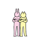 ウサギとネコ（個別スタンプ：40）