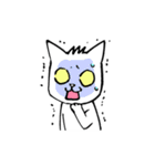 白にゃー（個別スタンプ：32）