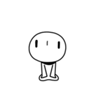 単純人間のポーズ集（個別スタンプ：4）