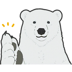 [LINEスタンプ] しろくまカフェ