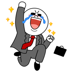 [LINEスタンプ] ムーンの就活日記 