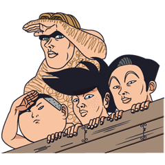 [LINEスタンプ] 行け！稲中卓球部 