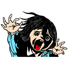 [LINEスタンプ] 楳図かずお 絶叫なのら～！
