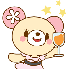 [LINEスタンプ] ガーリーベア 