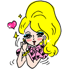 [LINEスタンプ] 平松昭子の「ラブ＆ゴージャス」スタンプ 