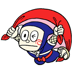 [LINEスタンプ] 忍者ハットリくん
