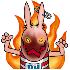 [LINEスタンプ] ウサビッチ「プチ・キレの時間」 
