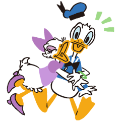 [LINEスタンプ] ドナルド＆デイジー 