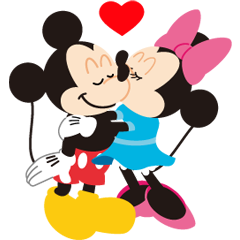 [LINEスタンプ] ディズニー ラブラブカップル