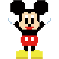 [LINEスタンプ] ディズニー8bit