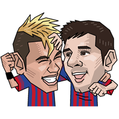 [LINEスタンプ] FC バルセロナ 熱い闘魂編 