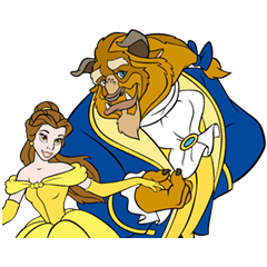 [LINEスタンプ] 美女と野獣 