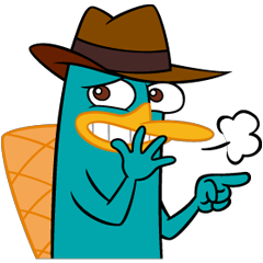 [LINEスタンプ] ペリー/エージェントP(ユニーク表情編) fetchpriority=high