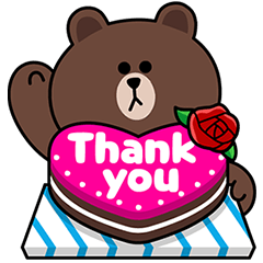 [LINEスタンプ] ThankYou！LINEキャラクターズ 