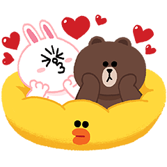 [LINEスタンプ] ラブリー♪LINEキャラクターズ 