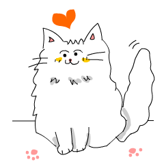 [LINEスタンプ] のんきなニャンコ竜ちゃん