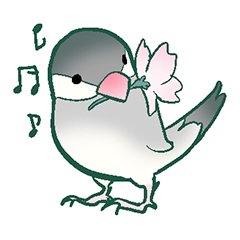 [LINEスタンプ] つばさとしっぽ（とり）