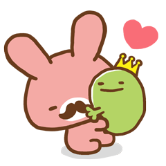 [LINEスタンプ] うさ大臣