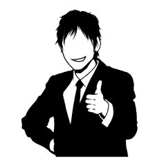 [LINEスタンプ] シルエット 高橋