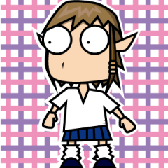 [LINEスタンプ] ユル系 女子中学生あゆみ