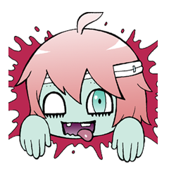 [LINEスタンプ] 残存！生きてる子ちゃん