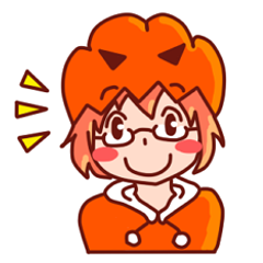 [LINEスタンプ] 眼鏡のかぼちゃん