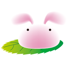 [LINEスタンプ] もち-うさぎ