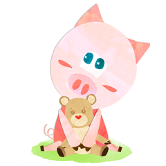 [LINEスタンプ] GO！GO！ぶたさん fetchpriority=high