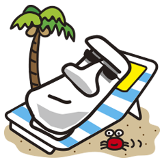 [LINEスタンプ] モアイの休日