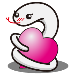 [LINEスタンプ] 白へび子さん fetchpriority=high