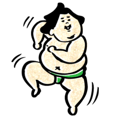 [LINEスタンプ] 土俵際だよ！ゆるい関