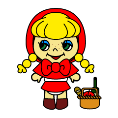 [LINEスタンプ] ずきんちゃん 
