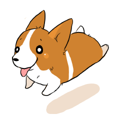 [LINEスタンプ] コーギー犬。