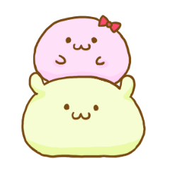 [LINEスタンプ] よぷ苺大福ととも苺大福