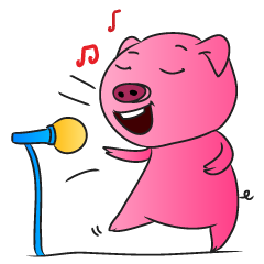 [LINEスタンプ] Piggy Basic Set 
