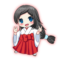 [LINEスタンプ] 日本の巫女