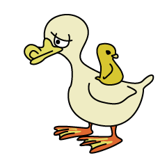 [LINEスタンプ] アヒルのリィさん