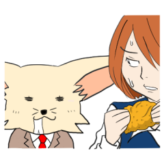 [LINEスタンプ] フェネック課長 