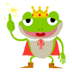 [LINEスタンプ] カエルの王様トカゲの執事