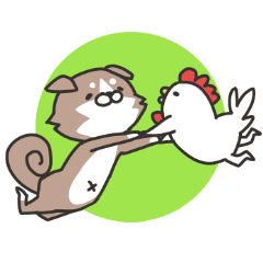[LINEスタンプ] 柴さんと手羽崎さん fetchpriority=high