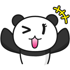 [LINEスタンプ] 白黒はっきりパンダさん 