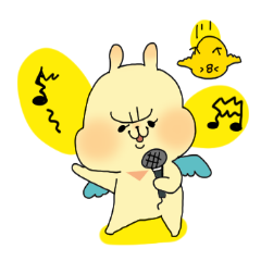 [LINEスタンプ] エンジェルうさぎ