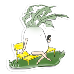 [LINEスタンプ] 大根の日常スタンプ