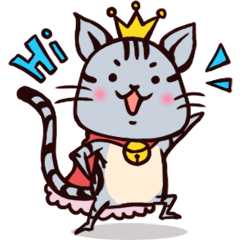 [LINEスタンプ] ネコの王様スタンプ fetchpriority=high